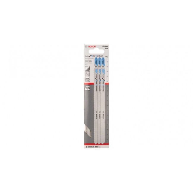Bosch T 718 BF Flexible for Metal-Sandwich Jigsaw Blades Bosch T 718 BF Flexible for Metal-Sandwich Jigsaw Blades