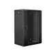 Lanberg WF01-6418-10B rack cabinet 18U Wall mounted rack Black