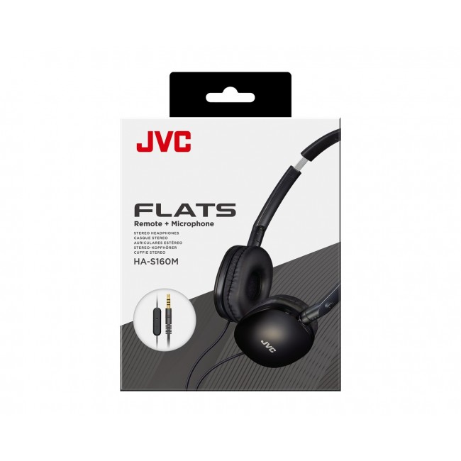 JVC HA-S160M Headset Wired Head-band Calls/Music Black JVC HA-S160M Headset Wired Head-band Calls/Music Black