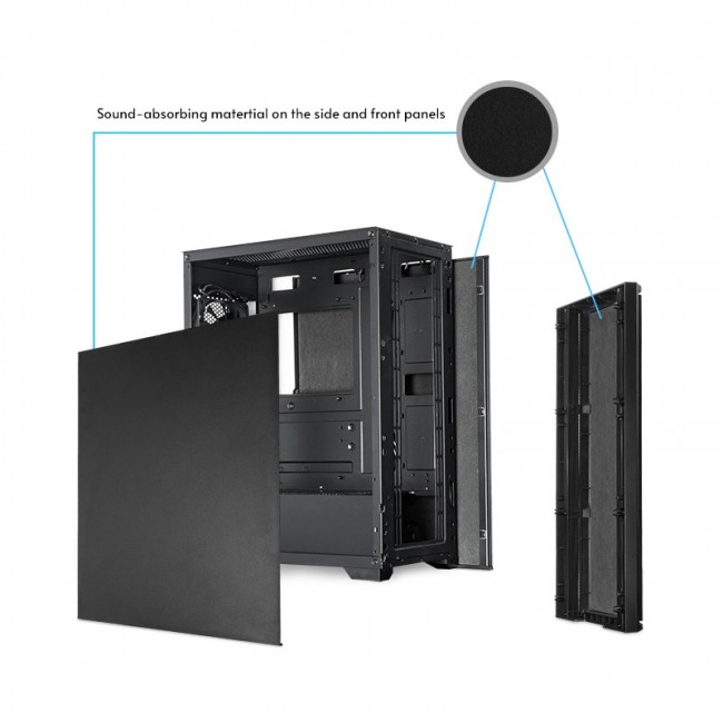Chieftec AS-02B-OP computer case Midi Tower Black
