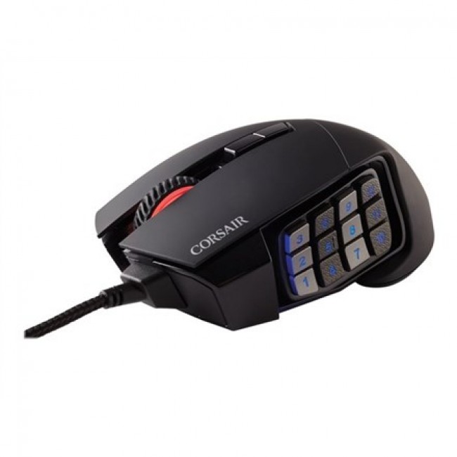 Corsair Gaming Mouse Scimitar RGB Elite Optical Wired 17 Keys 18000 dpi black