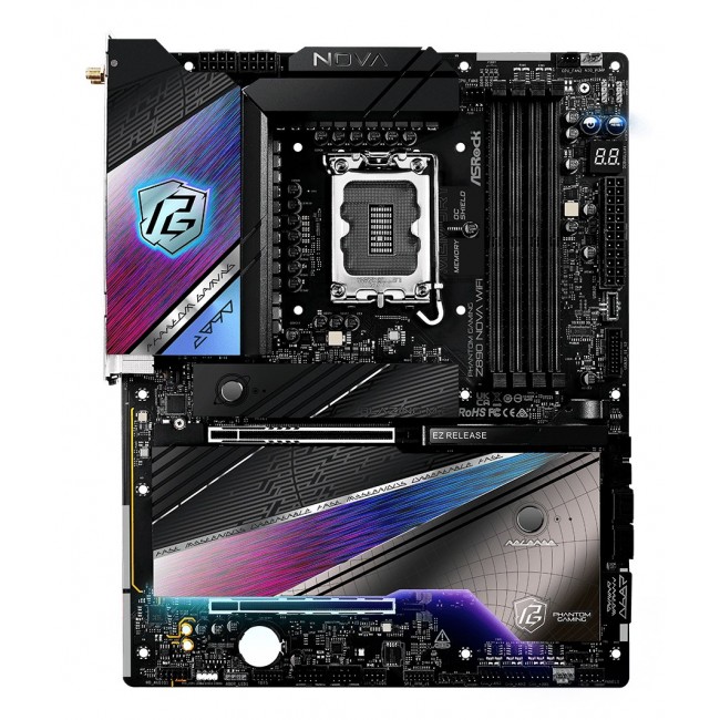 Asrock Phantom Gaming Z890 Nova WiFi Intel Z890 LGA 1851 (Socket V1) ATX Asrock Phantom Gaming Z890 Nova WiFi Intel Z890 LGA 1851 (Socket V1) ATX