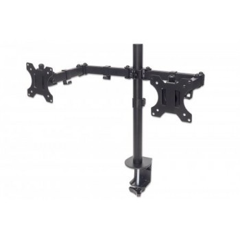 Manhattan Dual Desk Mount for TV & Monitors (Full Motion), For screens 10