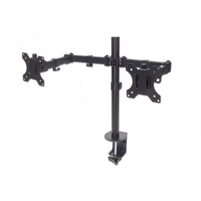 Manhattan Dual Desk Mount for TV & Monitors (Full Motion), For screens 10 Manhattan Dual Desk Mount for TV & Monitors (Full Motion), For screens 10