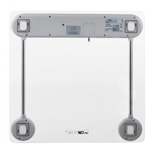 Clatronic PW 3368 Electronic Personal Scale (Transparent/Silver)