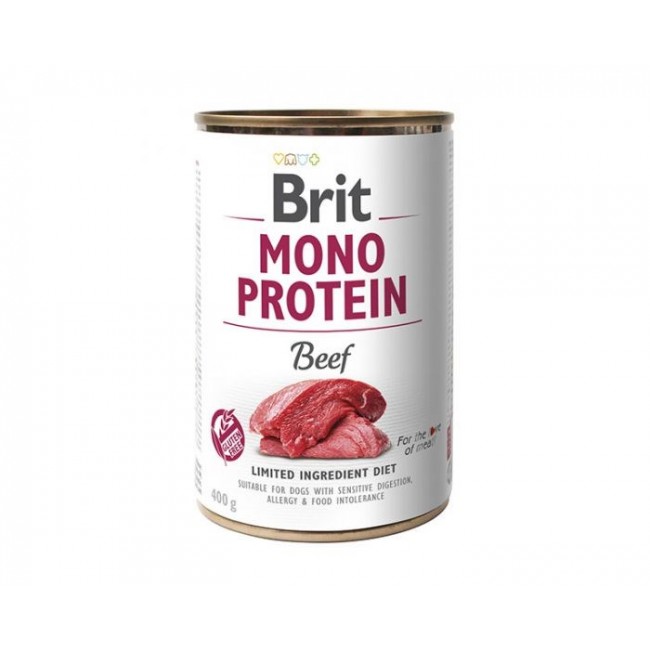 BRIT Mono Protein Beef - wet dog food - 400 g