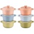 Set 6x Mini Cocotte round 10 cm, multicolor