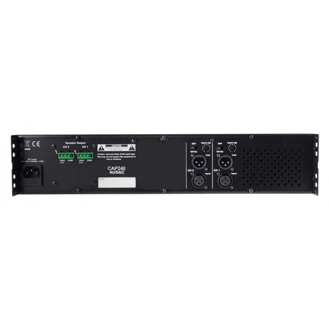 AUDAC CAP248 audio amplifier 2.0 channels Black
