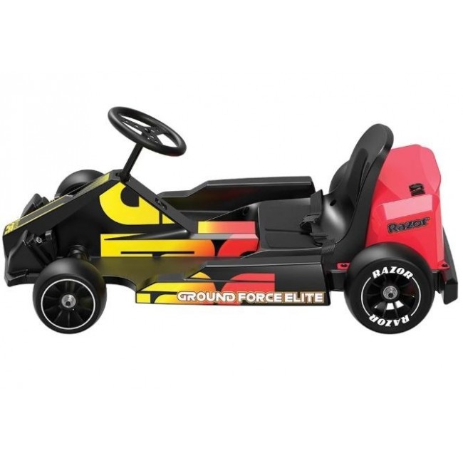 Razor Ground Force Elite - Electric go-kart, black and red