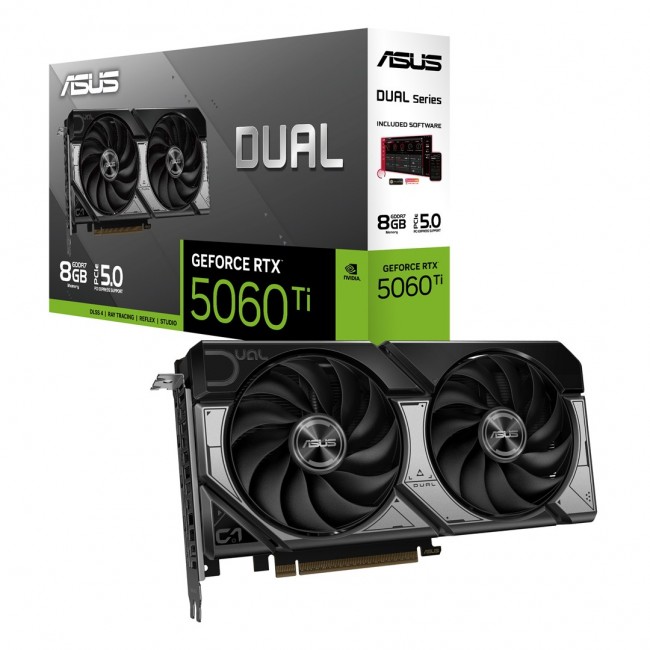 ASUS Dual -RTX5060TI-8G NVIDIA GeForce RTX 5060 Ti 8 GB GDDR7 ASUS Dual -RTX5060TI-8G NVIDIA GeForce RTX 5060 Ti 8 GB GDDR7