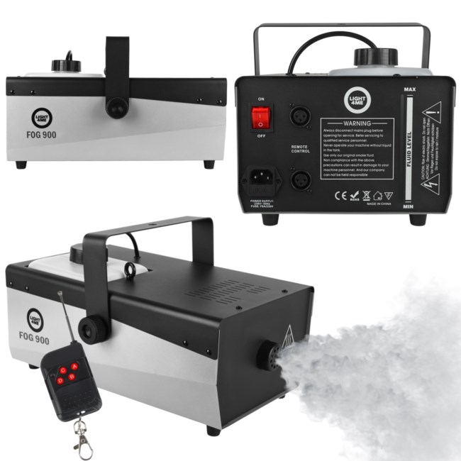 LIGHT4ME FOG 900 V2 smoke fog machine with remote control
