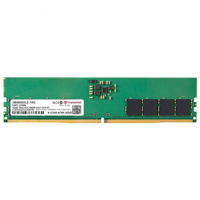 Transcend JetRam JM4800ALE-16G memory module 16 GB 1 x 16 GB DDR5 288-pin DIMM