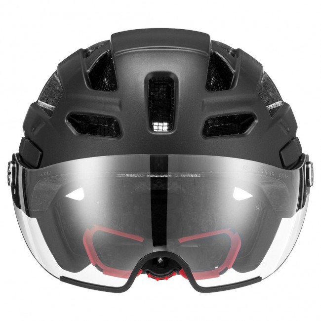 UVEX Finale visor bike helmet 56 61 cm, black matt