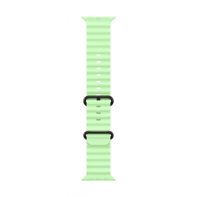 Apple Black Titanium Finish Band Green Fluoroelastomer, Titanium Apple Black Titanium Finish Band Green Fluoroelastomer, Titanium