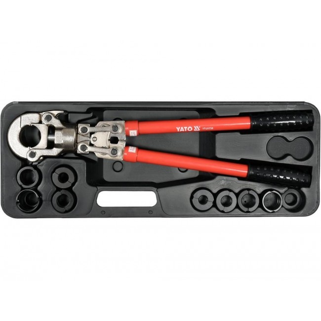 YATO PEX-AL-PEX CRIMPING MANUAL CRIMPING TOOL WITH 8 BONES SET YATO PEX-AL-PEX CRIMPING MANUAL CRIMPING TOOL WITH 8 BONES SET
