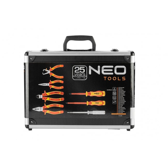 Pliers and screwdrivers set 1000V, 7 pcs.