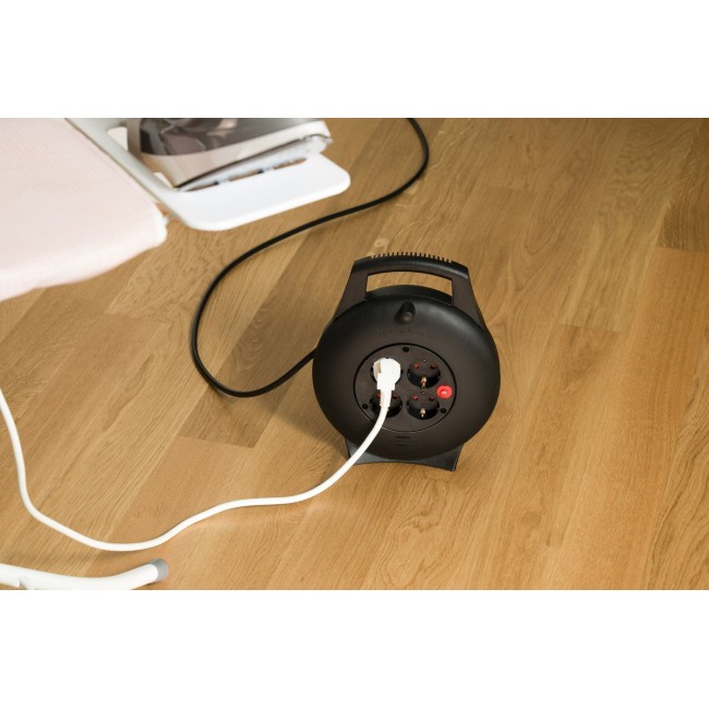 Brennenstuhl 1093900 power extension 10 m 4 AC outlet(s) Indoor Black