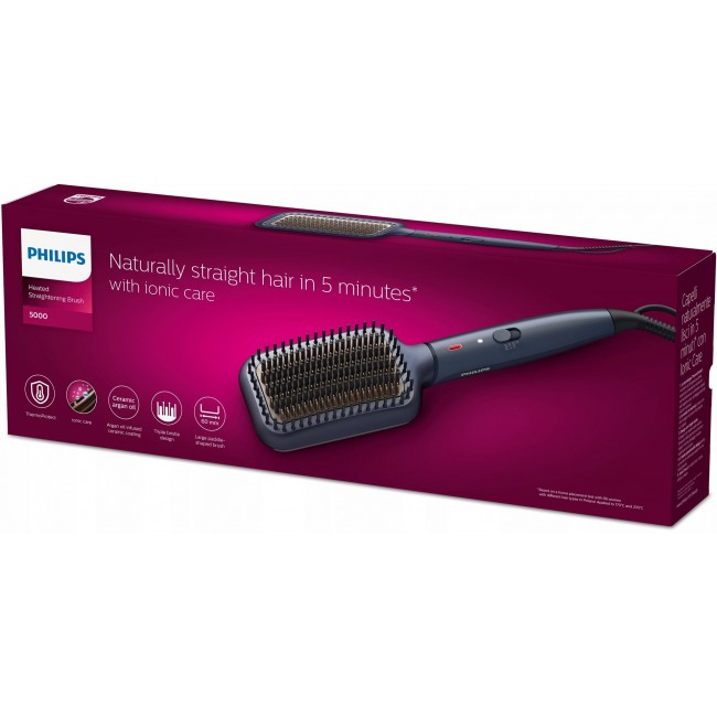 Philips 5000 series BHH885/00 hair styling tool Straightening brush Warm Blue 1.8 m Philips 5000 series BHH885/00 hair styling tool Straightening brush Warm Blue 1.8 m