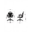 Huzaro RANGER 1.0 GREY MESH office/computer chair Flat seat Meshed backrest