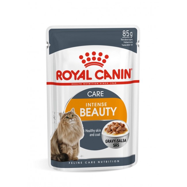 ROYAL CANIN Intense Beauty Wet cat food Chunks in sauce 12x85 g ROYAL CANIN Intense Beauty Wet cat food Chunks in sauce 12x85 g