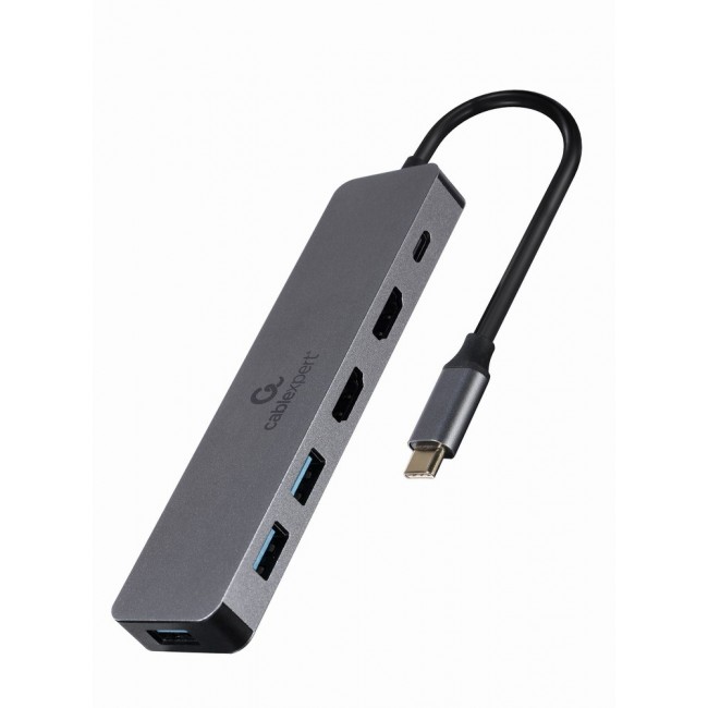 Gembird A-CM-COMBO3-03 USB Type-C 3-in-1 multi-port adapter (Hub + HDMI + PD) Gembird A-CM-COMBO3-03 USB Type-C 3-in-1 multi-port adapter (Hub + HDMI + PD)