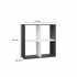 MALAX 2X2 SHELVING UNIT, ANTHRACITE/WHITE