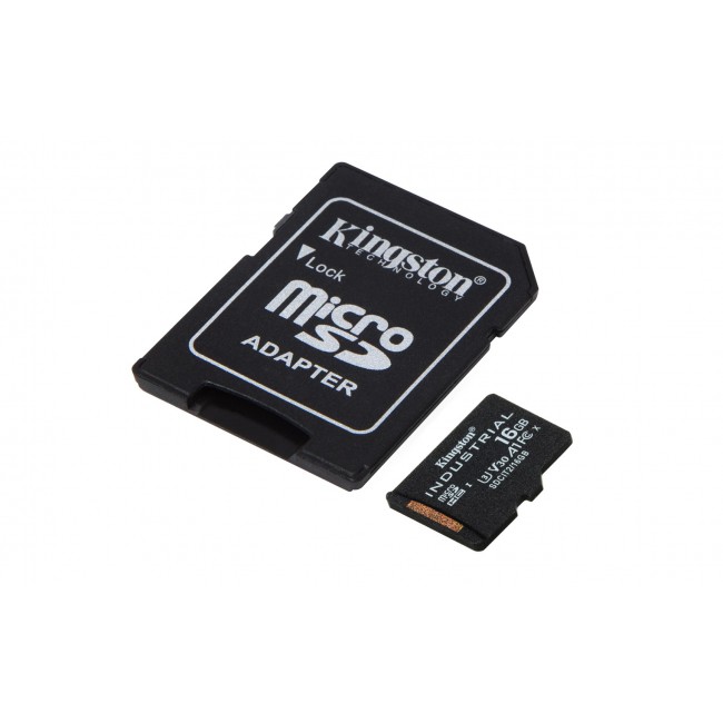 Kingston Technology 16GB microSDHC Industrial C10 A1 pSLC Card + SD Adapter