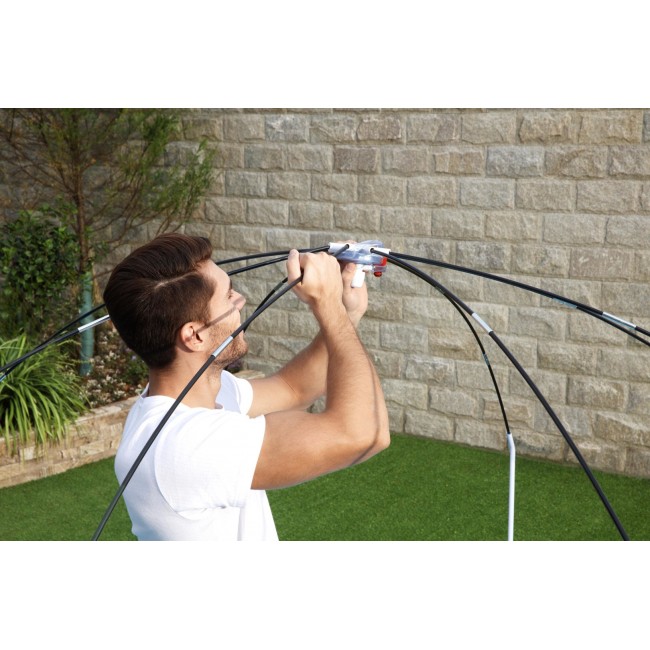 Bestway Steel Pro 2.44m x 51cm Splash-in-shade Play Pool, Orange/Yellow