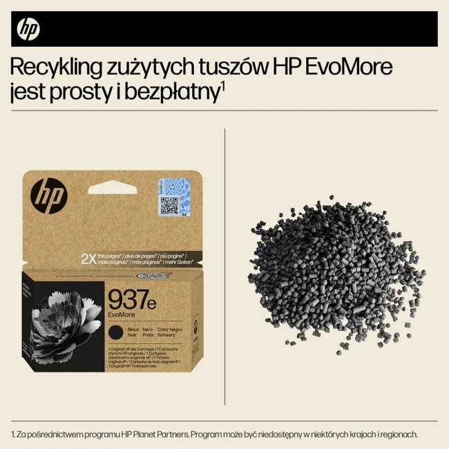 HP 937e EvoMore Black Original Ink Cartridge HP 937e EvoMore Black Original Ink Cartridge