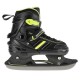 NILS EXTREME NH18191 2IN1 INLINE SKATES BLACK/LIME SIZE. M (34-38) WITH INTERCHANGEABLE HOCKEY SKATES