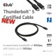 CLUB3D Thunderbolt 5 Certified 8K240Hz Data 80/120 Gbps EPR 240 Watt Cable M/M 1m / 3.28ft