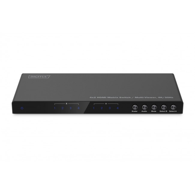 Digitus 4x2 HDMI Matrix Switch / Multi-Viewer, 4K/30Hz