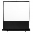 Maclean portable projection screen, compact, floor, 66