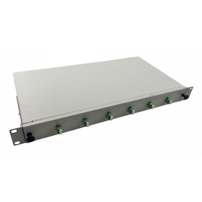 Helos 375550 rack cabinet 1U Grey