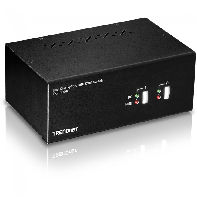 Trendnet TK-240DP KVM switch Black Trendnet TK-240DP KVM switch Black