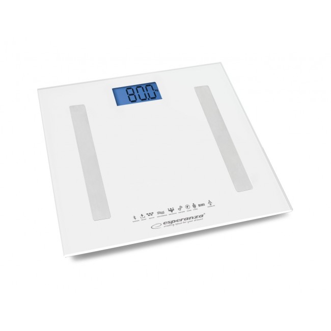 Esperanza EBS016W personal scale Square White Electronic personal scale