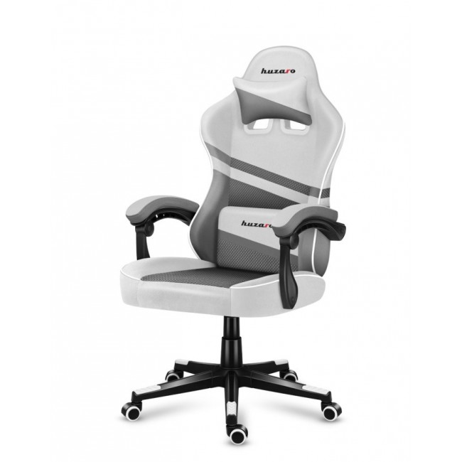 Huzaro FORCE 4.4 PC gaming chair Bucket (cradle) seat Grey, White