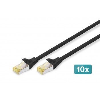 Digitus CAT 6A S/FTP patch cable, 10 pieces