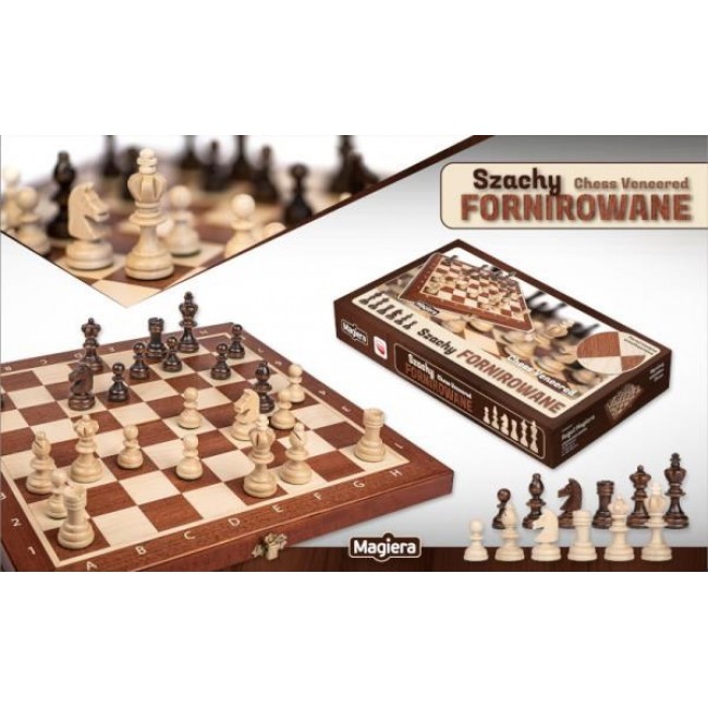 Szachy fornirowane 35cm 30261