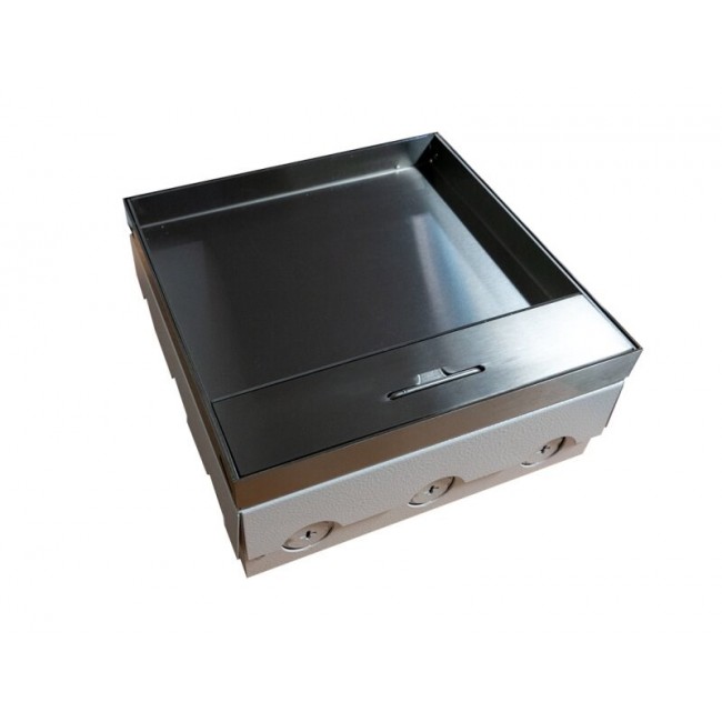 Box pod ogowy 12M - puszka pod ogowa 12-modu owa do monta u gniazd standardu 22,5x45 mm (45x45 mm), monta kątowy