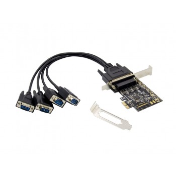 Conceptronic 4-Port DB9 RS232 Serial PCIe Card
