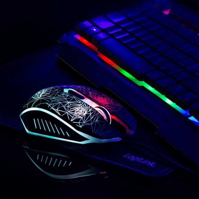 LogiLink ID0185 keyboard Mouse included Gaming USB QWERTY English Black