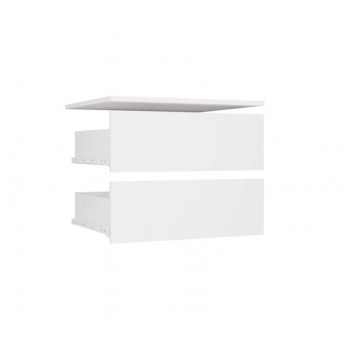 OPENO 2SZ Drawer Unit, 2 Drawers, WHITE, for the Wardrobe, for the Bedroom
