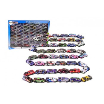 Metal toy cars in various colors 48pcs