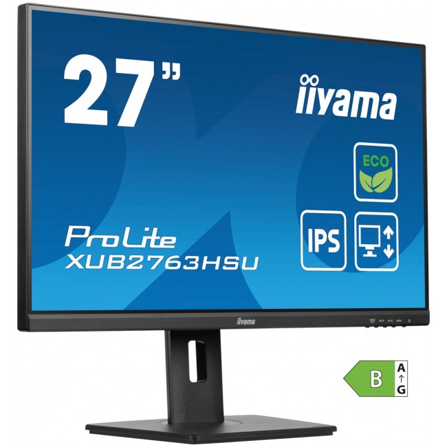 iiyama ProLite XUB2763HSU-B1 computer monitor 68.6 cm (27 iiyama ProLite XUB2763HSU-B1 computer monitor 68.6 cm (27