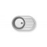PYRAMIS 100166801 kitchen sink Flush-mounted sink Oval Stainless steel