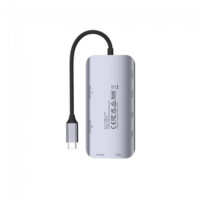 UNITEK ACTIVE HUB USB-C 2X HDMI 4K, RJ45, PD 100W UNITEK ACTIVE HUB USB-C 2X HDMI 4K, RJ45, PD 100W