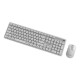 Gembird KBS-WMS-01-W-CYRL Silent key Pro Business wireless desktop set, white, RU layout