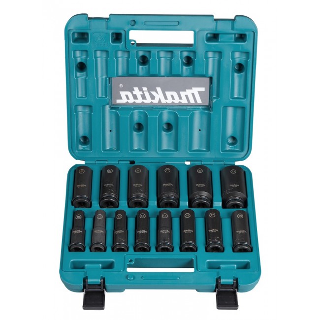 Makita E-16586 impact socket Impact socket set Black, Green