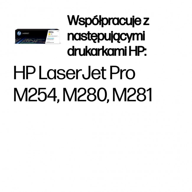 HP LaserJet 203X High Yield Yellow Original Toner Cartridge